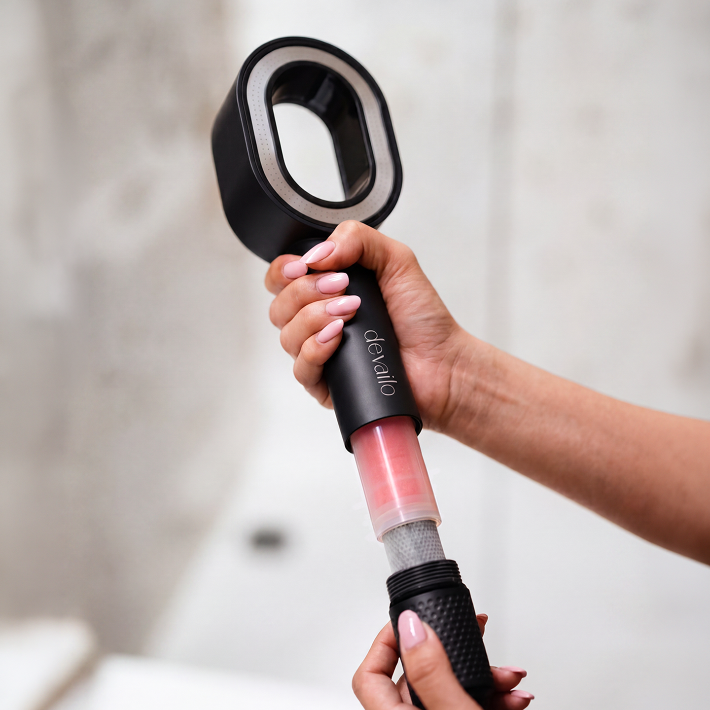 HydroPure Shower Head - Black